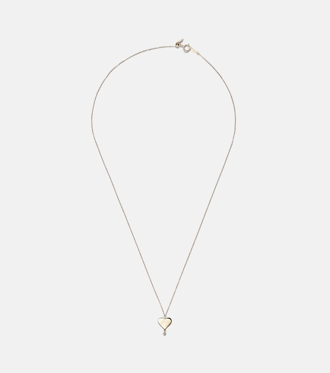 18kt gold necklace with diamond | Persée