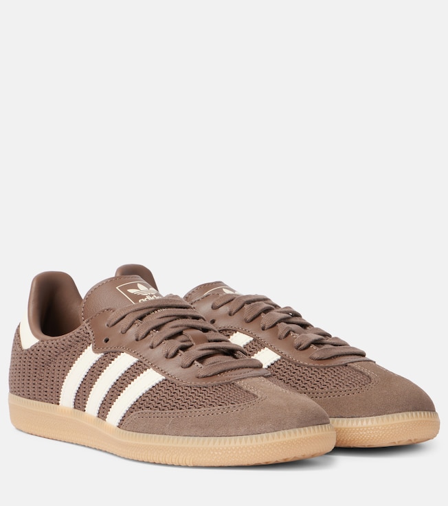 Samba OG suede-trimmed sneakers | Adidas