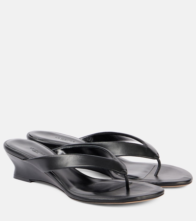 Leather wedge sandals | Le Monde Béryl