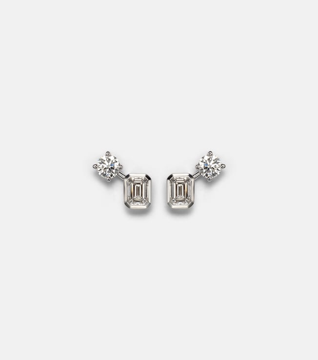 Inner Fire 18kt white gold earrings with diamonds | Bucherer Fine Jewellery