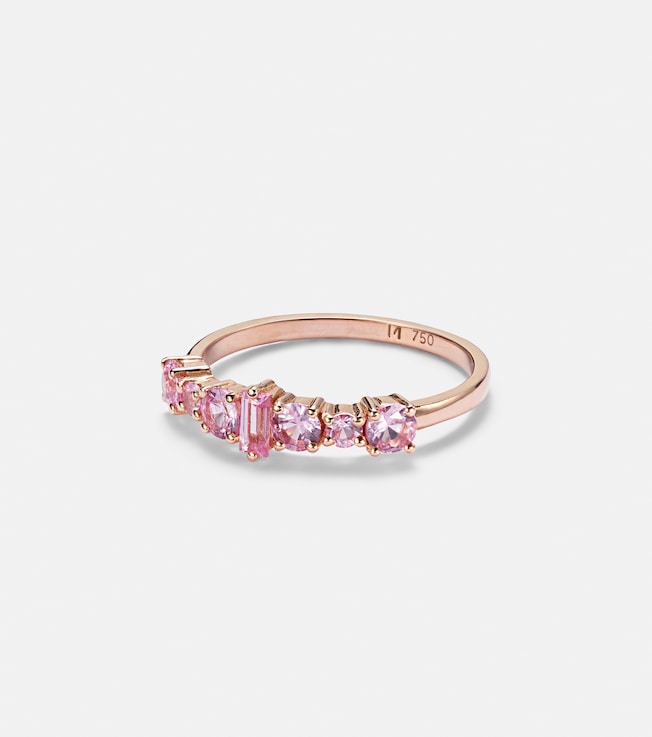Rivulet 18kt rose gold ring with sapphires | Ileana Makri