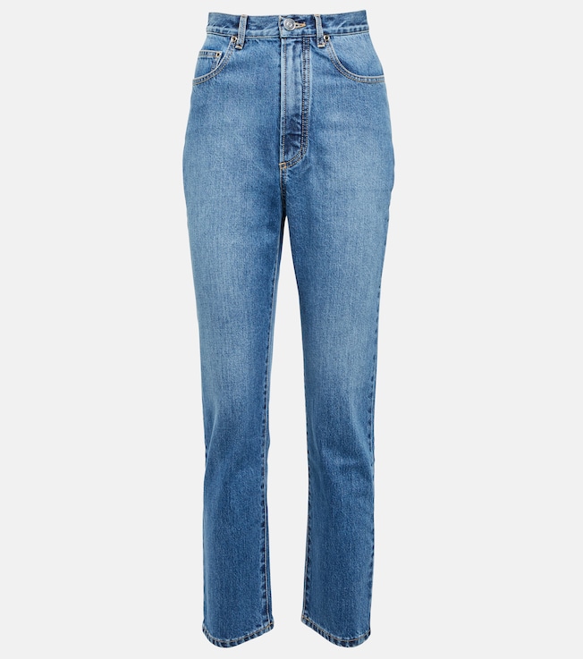 High-rise tapered jeans | Alaïa