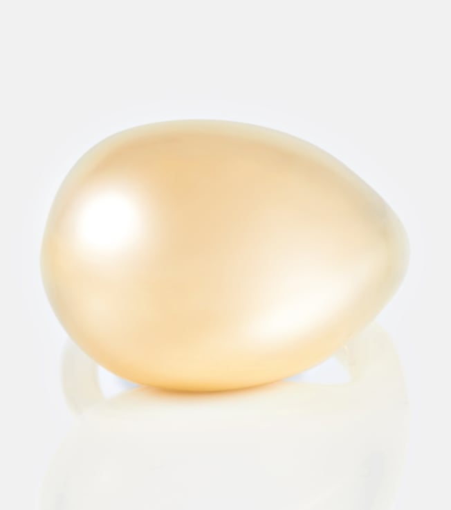Drop gold plated ring | Bottega Veneta