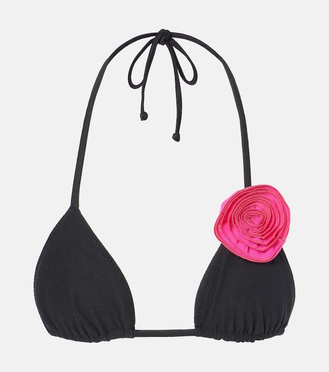 Rose halterneck bikini top | Same