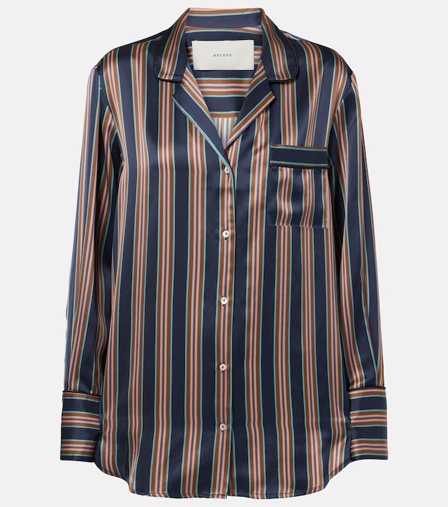 Paris silk charmeuse shirt | Asceno