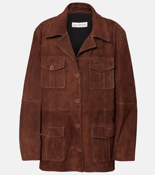 Kargo suede jacket | Nour Hammour