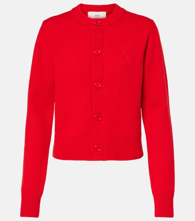 Ami de Cœur wool and cashmere cardigan | Ami Paris