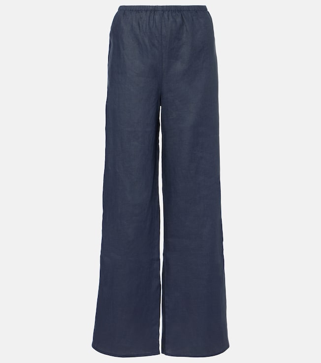 Austin linen wide-leg pants | Asceno