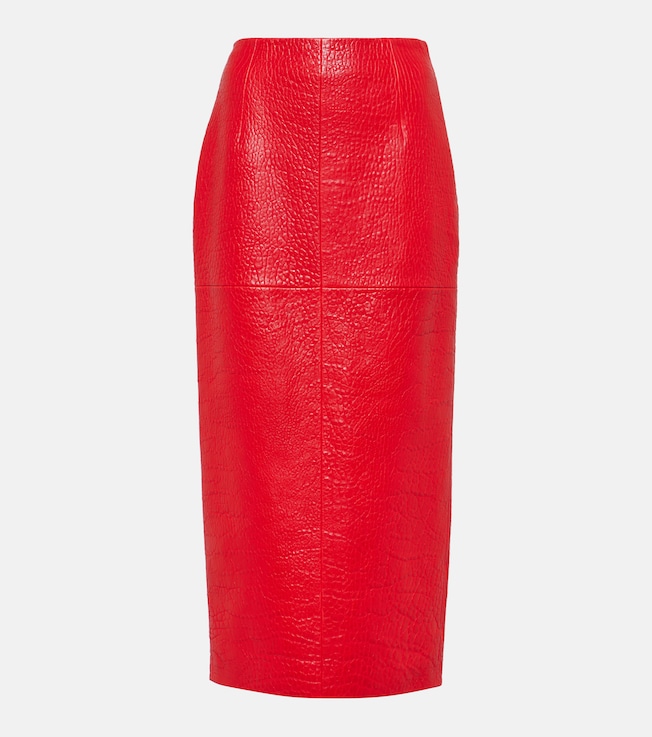 Leather pencil skirt | Prada