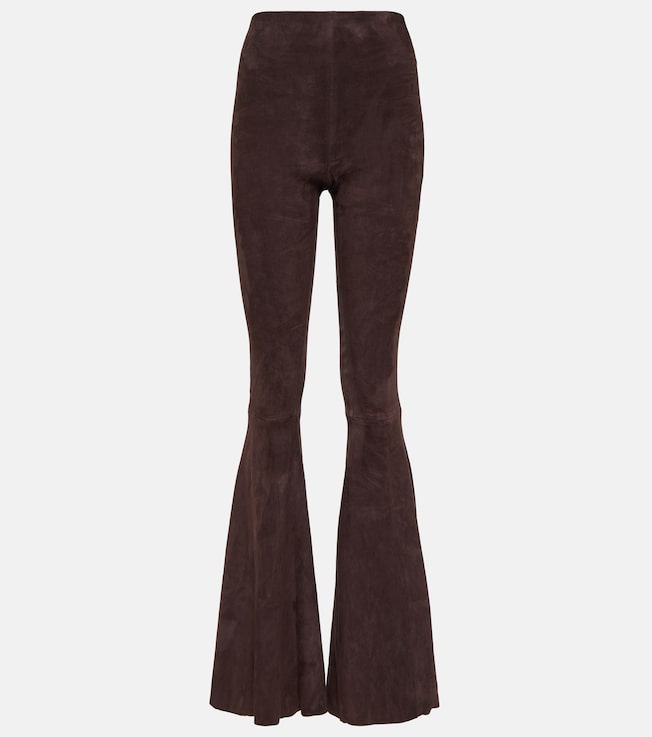 Cherilyn high-rise suede flared pants | Stouls