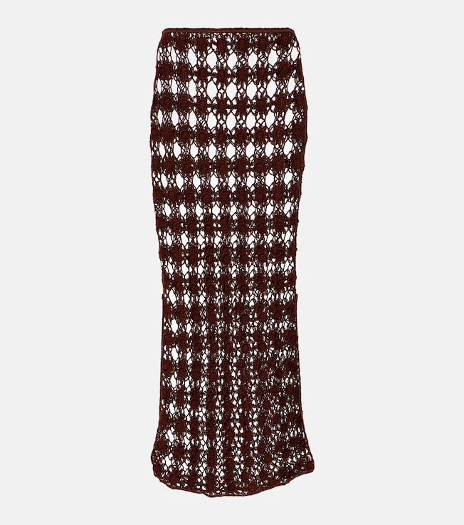 Bella crochet cotton maxi skirt | Anna Kosturova