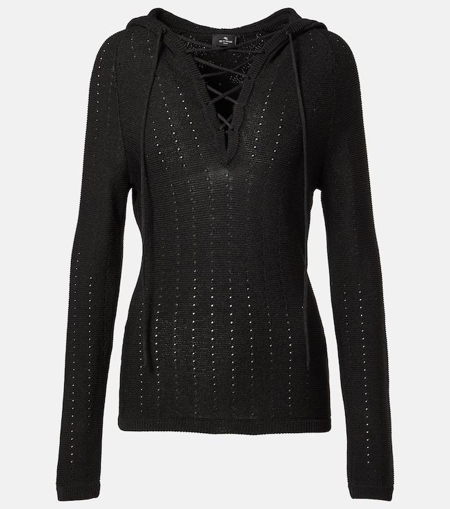 Hooded silk-blend sweater | Etro