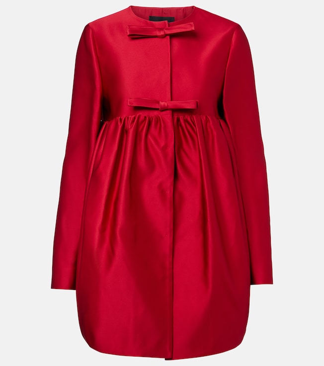Bow-detail satin coat | Giambattista Valli