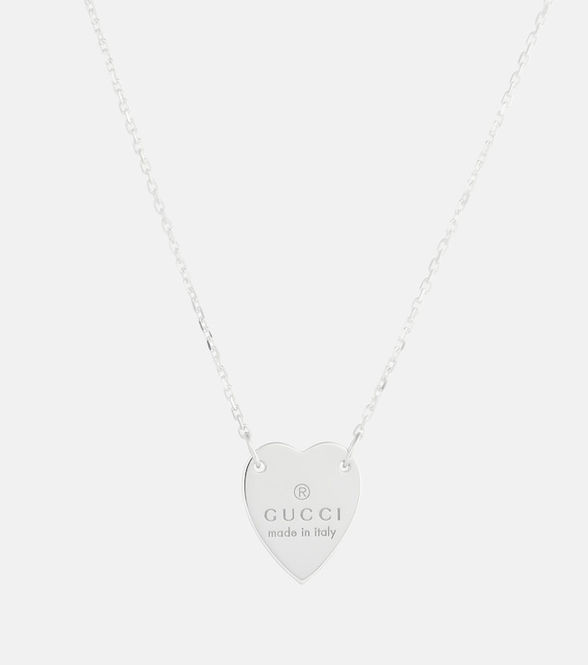 Sterling silver heart necklace | Gucci