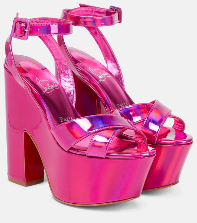 Superyaz patent leather platform sandals | Christian Louboutin