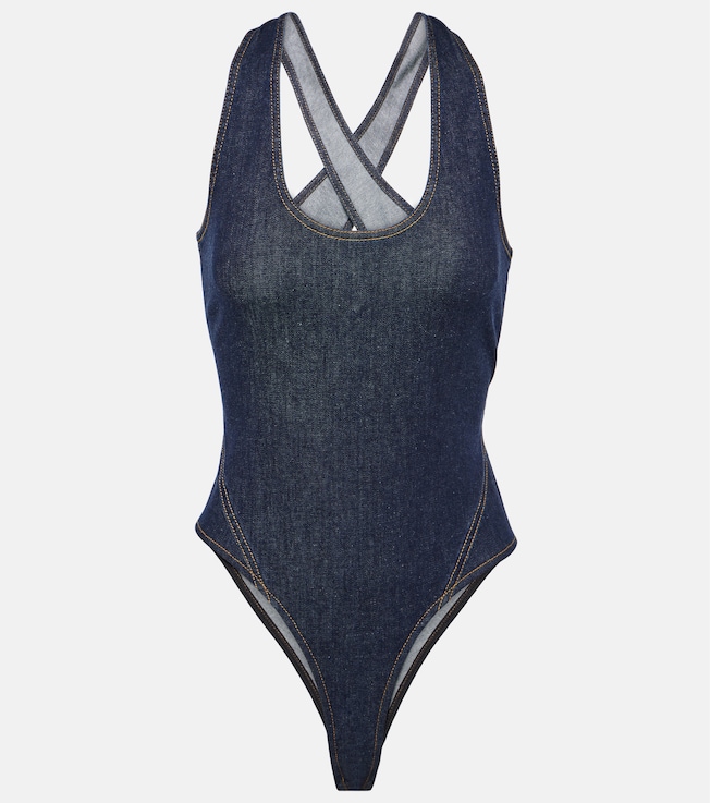 Denim bodysuit | Alaïa
