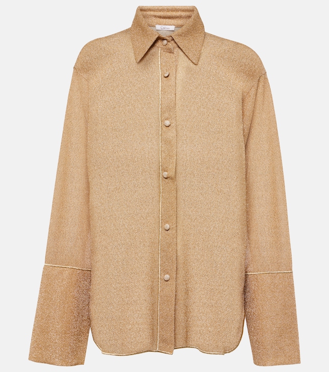 Lumière lamé shirt | Oséree