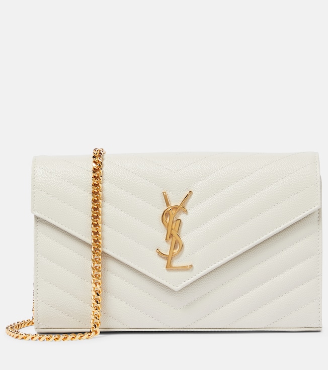 Cassandre matelassé leather wallet on chain | Saint Laurent