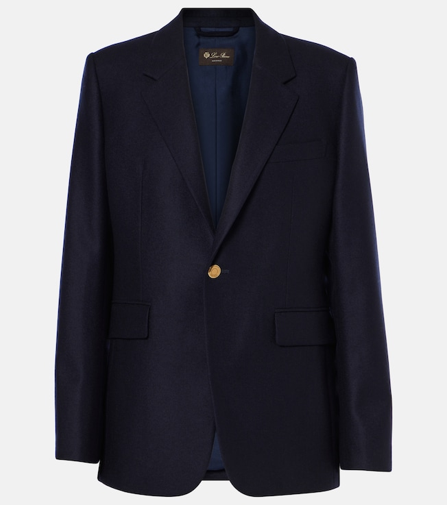 Hellen wool and cashmere flannel jacket | Loro Piana