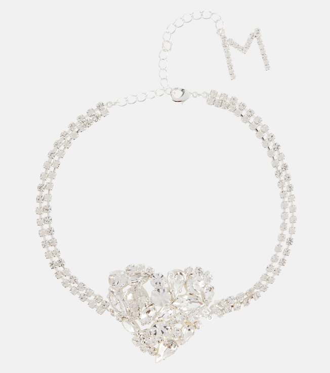 Heart crystal-embellished choker | Magda Butrym