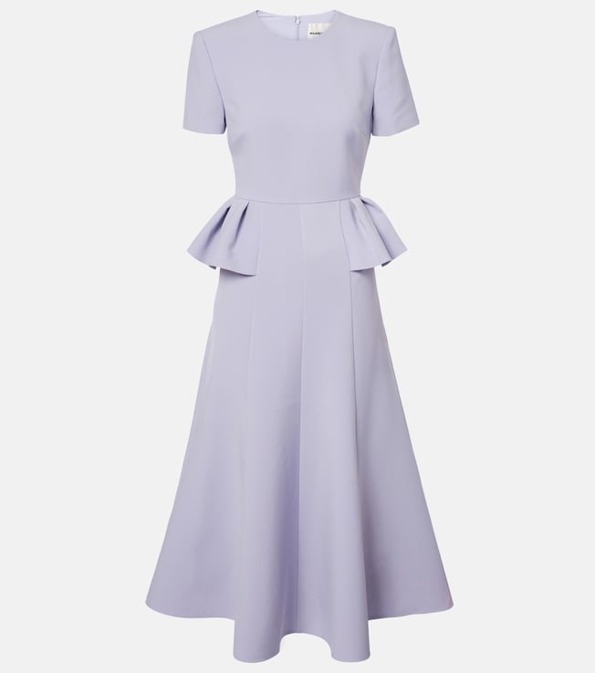 Peplum crêpe midi dress | Roland Mouret