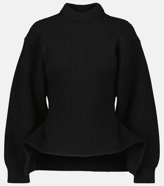 Ribbed-knit wool-blend sweater | Alaïa