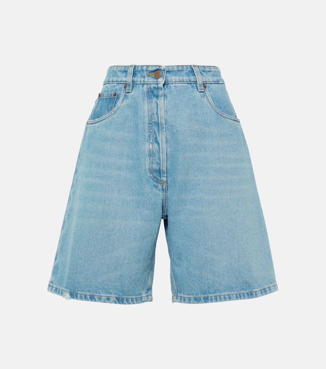 Denim Bermuda shorts | Prada