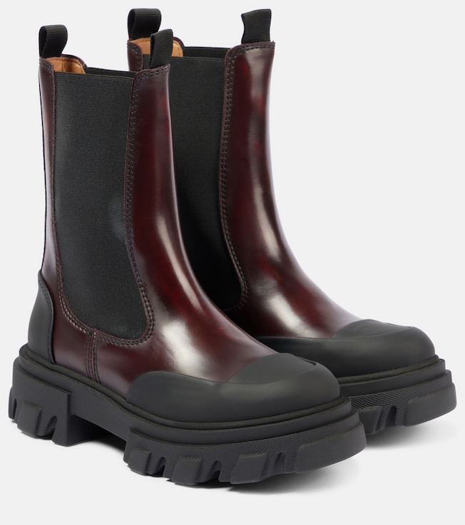 Faux leather Chelsea boots | Ganni
