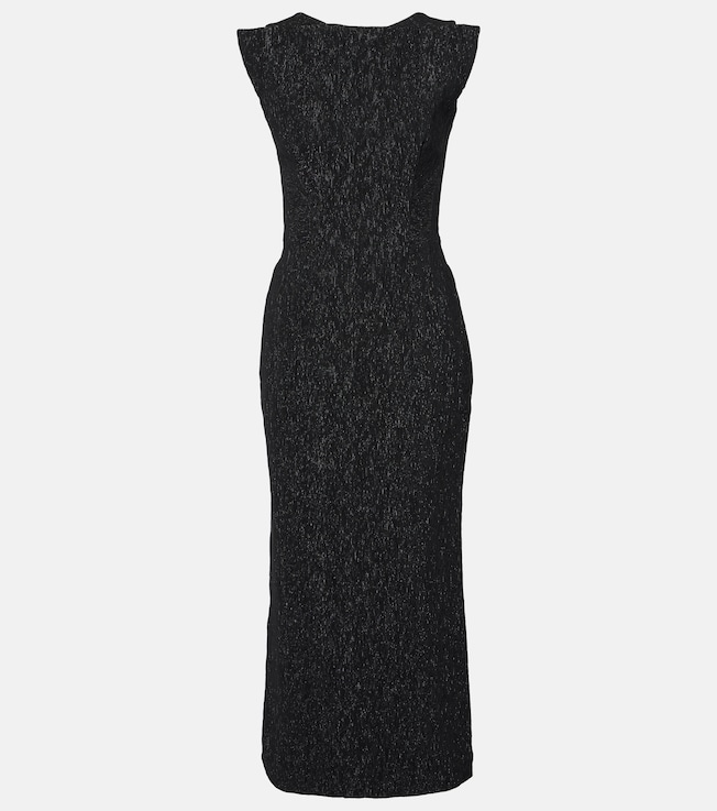Singular open-back lamé cocktail dress | Maticevski