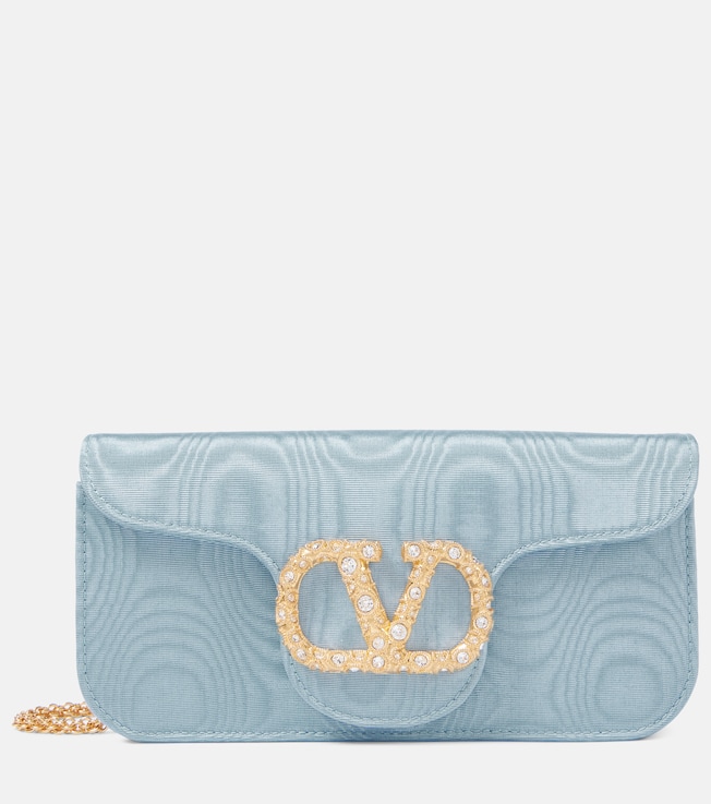 Locò Mini embellished moiré clutch | Valentino Garavani