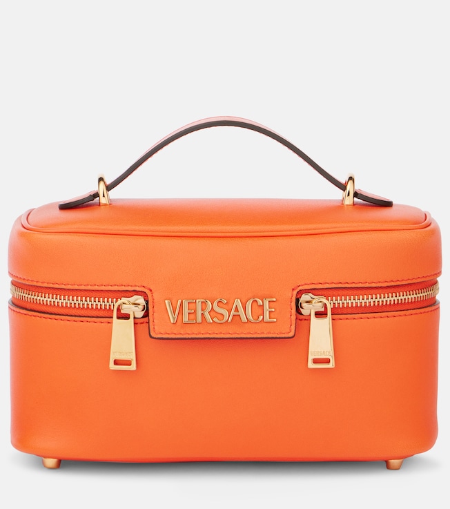 Versace Tag leather vanity bag | Versace
