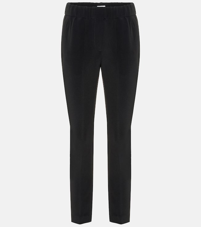Silk-blend cropped pants | Brunello Cucinelli
