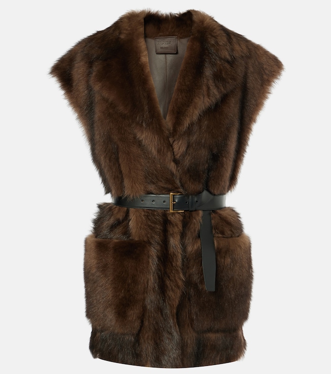 Shearling vest | Prada