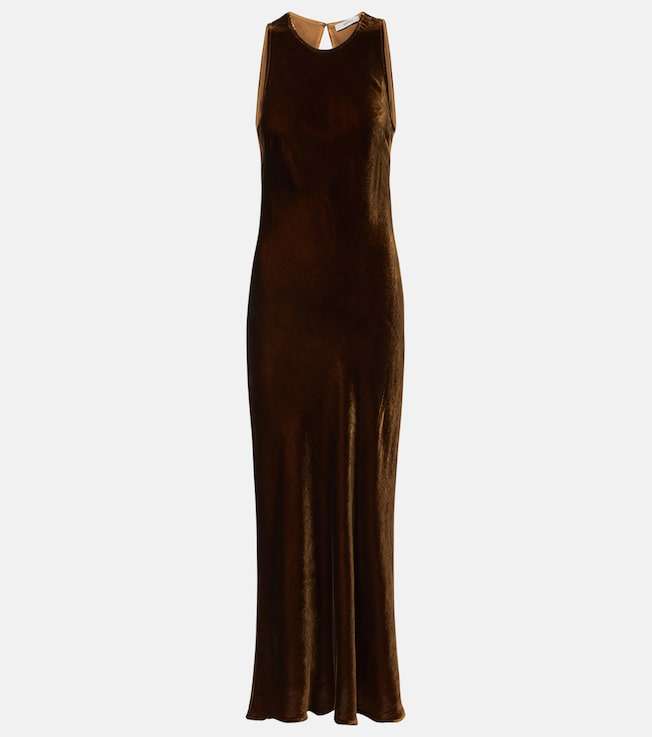 Valencia velvet maxi dress | Asceno