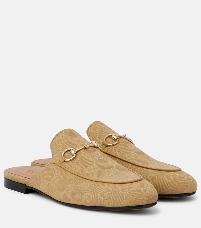 Princetown Horsebit GG canvas mules | Gucci