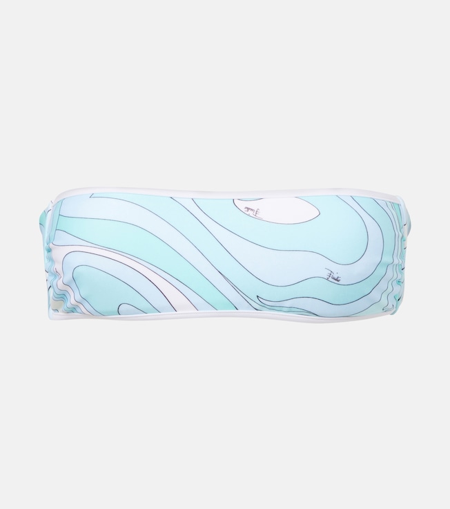 Marmo bandeau bikini top | Pucci