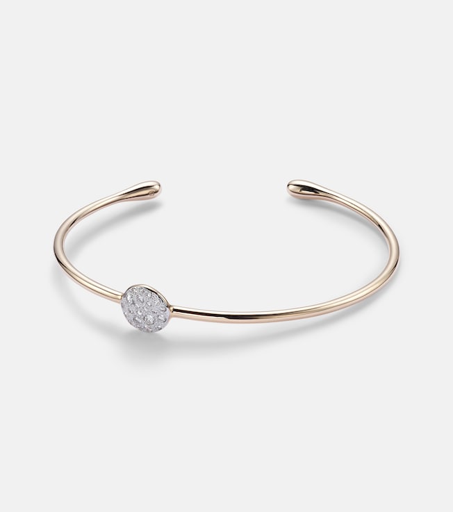 Sabbia 18kt gold bracelet with diamonds | Pomellato