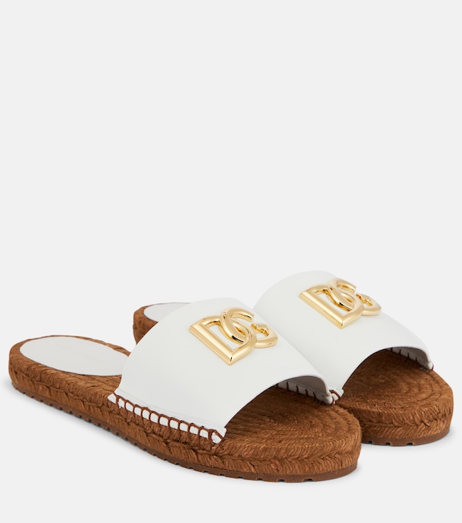 Embellished leather espadrilles | Dolce&Gabbana
