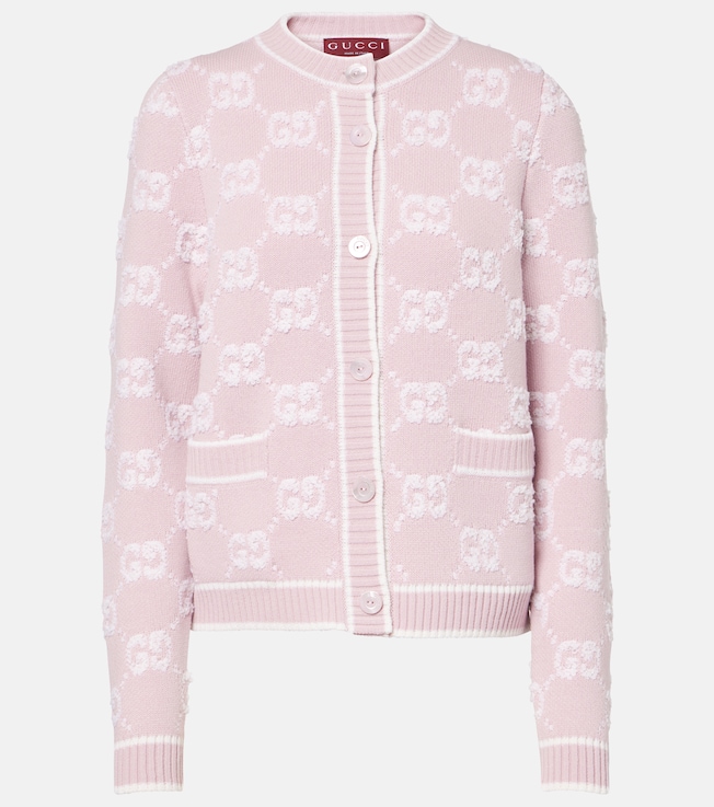 GG wool bouclé jacquard cardigan | Gucci