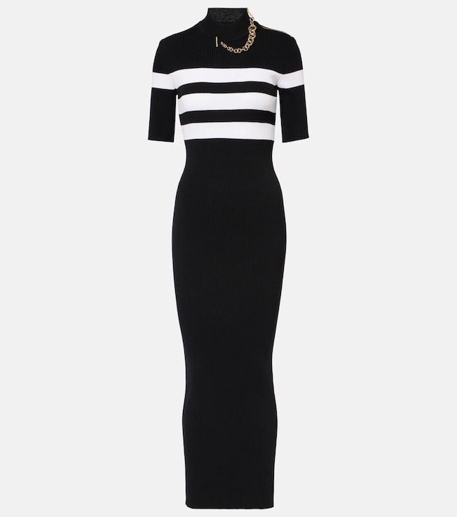 Striped jersey maxi dress | Jean Paul Gaultier