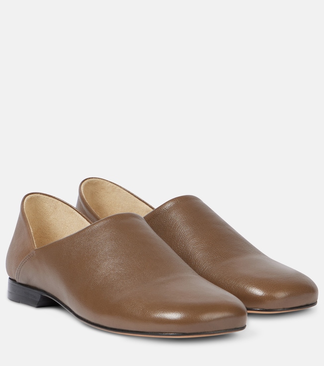 Convertible leather slip-on shoes | Lemaire