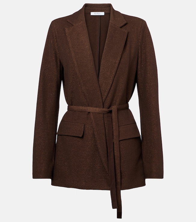 Uberta cotton-blend jacquard jersey blazer | Max Mara