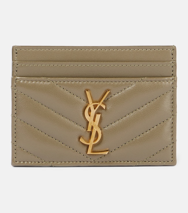Cassandre metalassé leather card holder | Saint Laurent