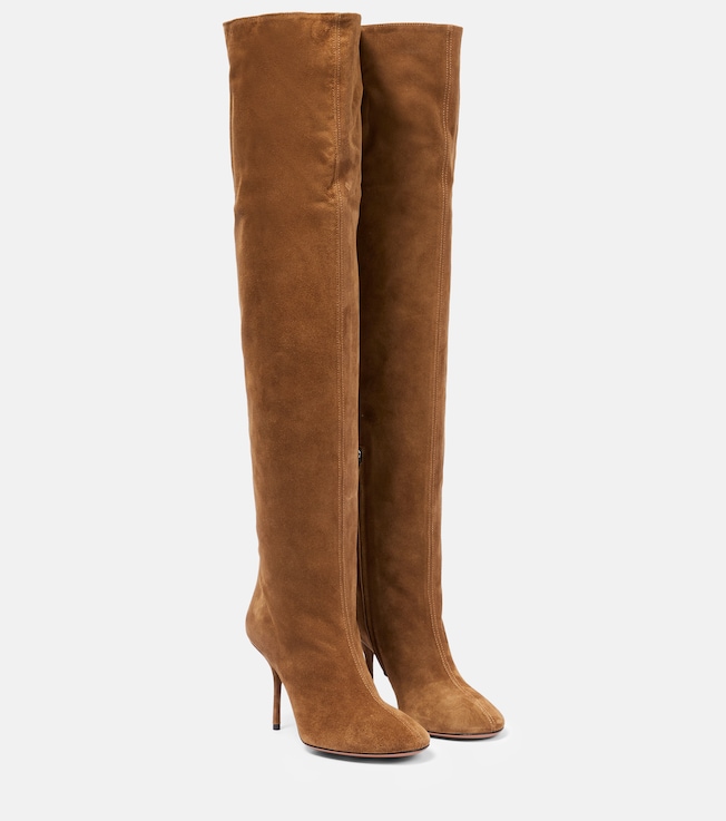 Fluide 90 suede boots | Alaïa