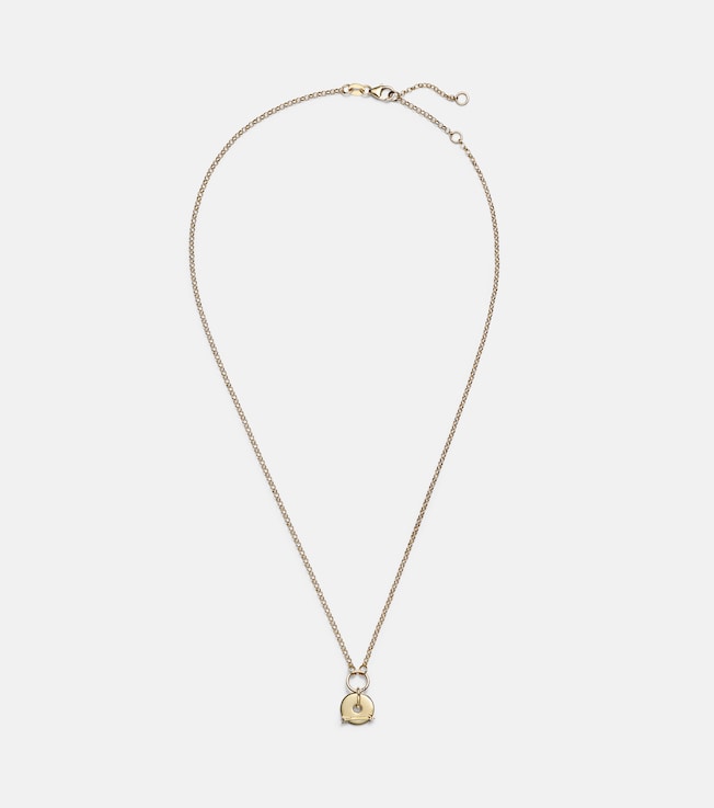 Arrow 18kt gold chain necklace with diamonds | FoundRae