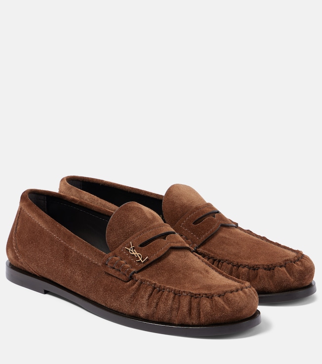 Laurent suede penny loafers | Saint Laurent