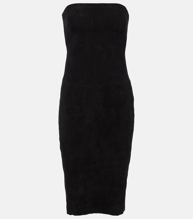 Monica suede midi dress | Stouls