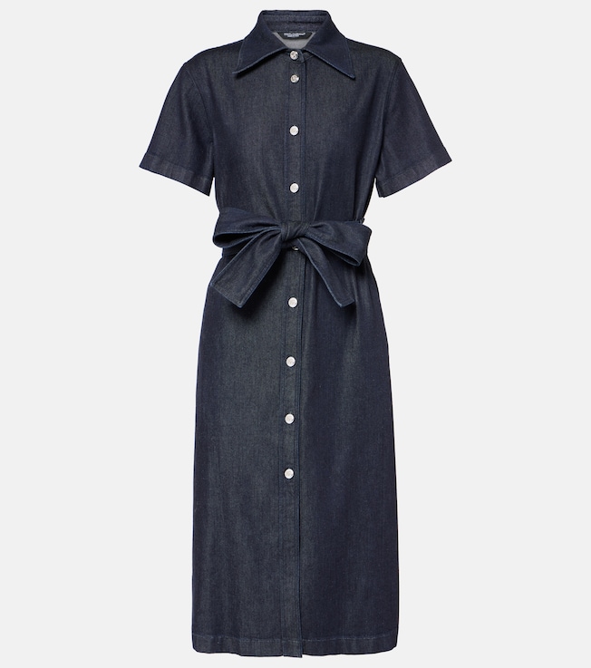 Belted denim shirt dress | Dolce&Gabbana