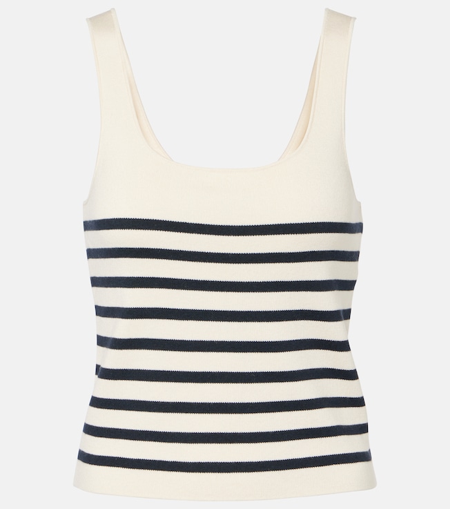 Stevie striped silk and cotton tank top | Altuzarra