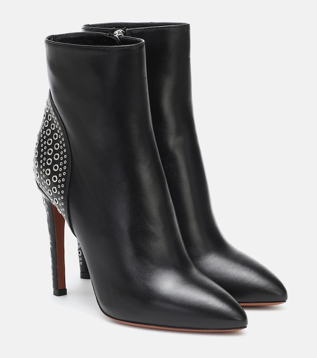 Embellished leather ankle boots | Alaïa
